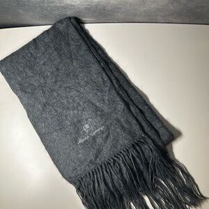 Alpaca Camargo Gray Scarf w/ Fringe 100% alpaca